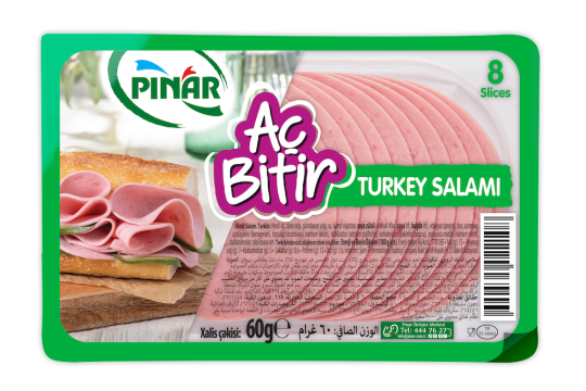 Pınar Sliced Turkey Meat Salami 