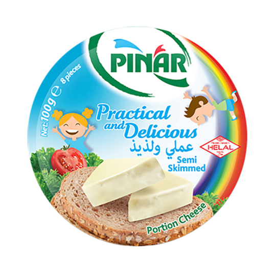 جبن مثلثات نصف دسم