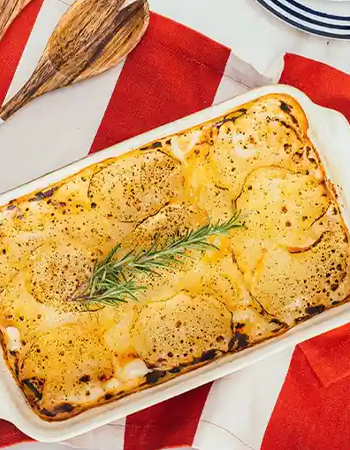 Potato Gratin With Kashkaval 